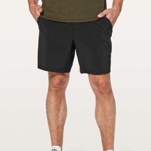 Lululemon Black Updated Pace Breaker Linerless 7" Shorts